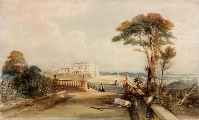 Meldon Park, Northumberland (bc, krita, penna, bläck, penna och wc på papper) av John Dobson